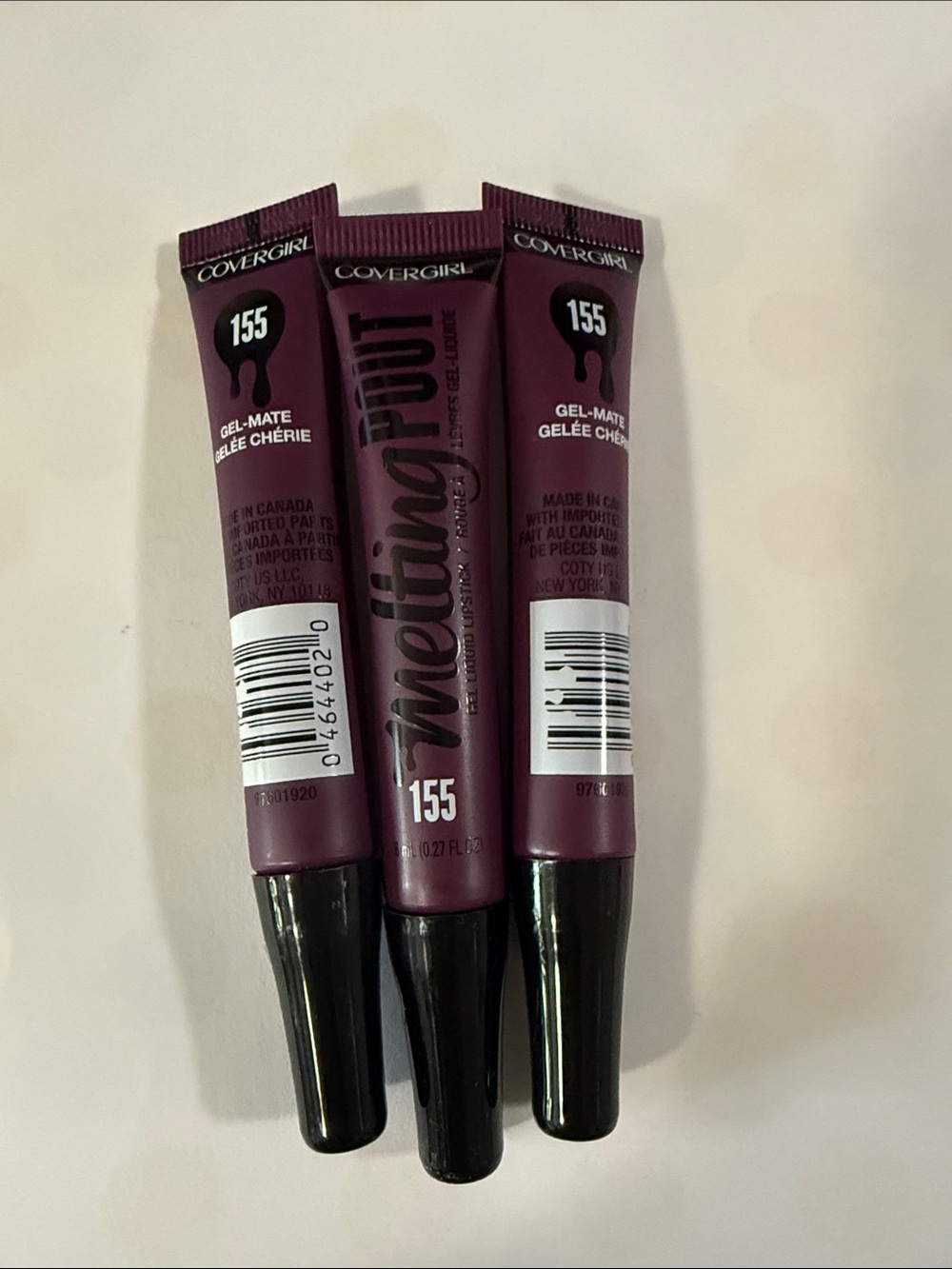 COVERGIRL Melting Pout Gel-Matte Lipstick Tubes in Deep Plum (155)